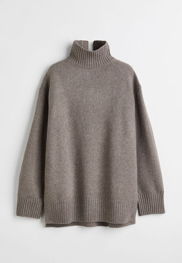 H & M - Oversized polotröja - Grå