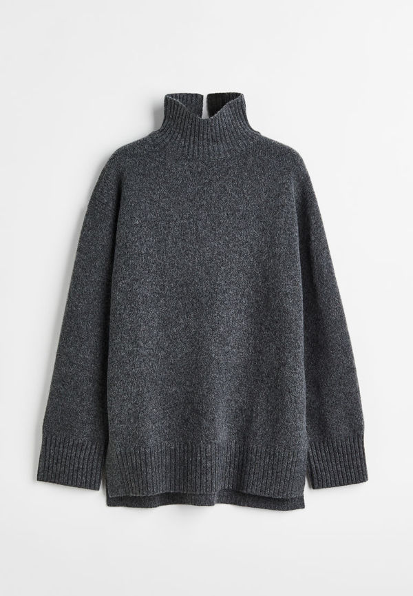 H & M - Oversized polotröja - Grå