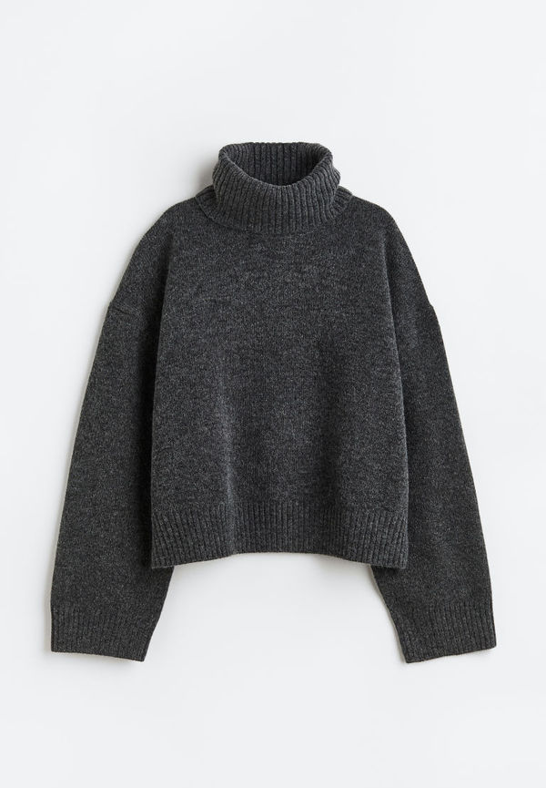 H & M - Oversized polotröja - Grå
