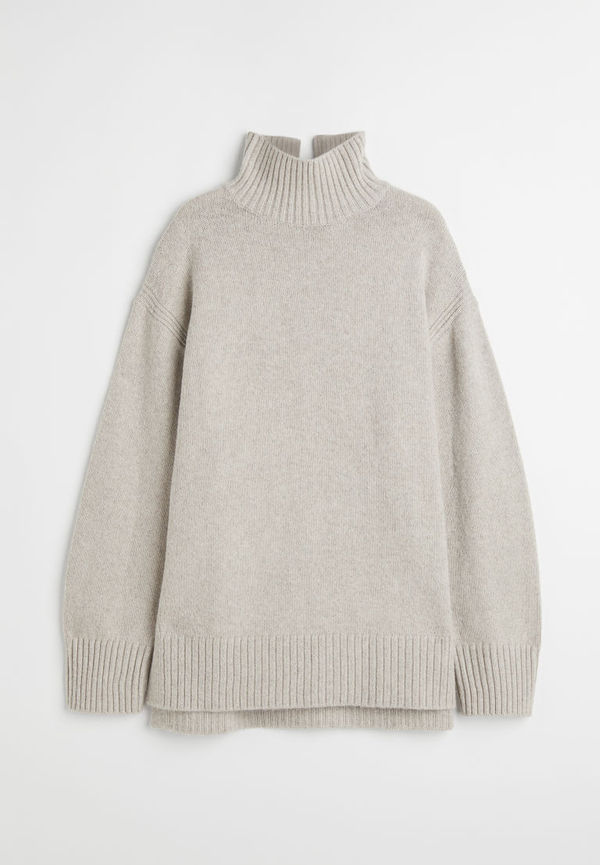 H & M - Oversized polotröja - Grå