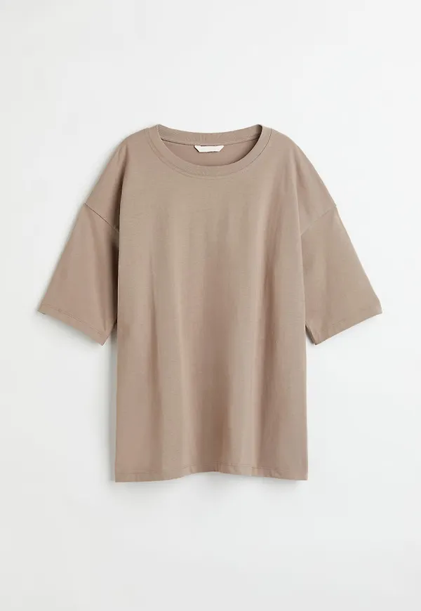 H & M - Oversized t-shirt - Brun
