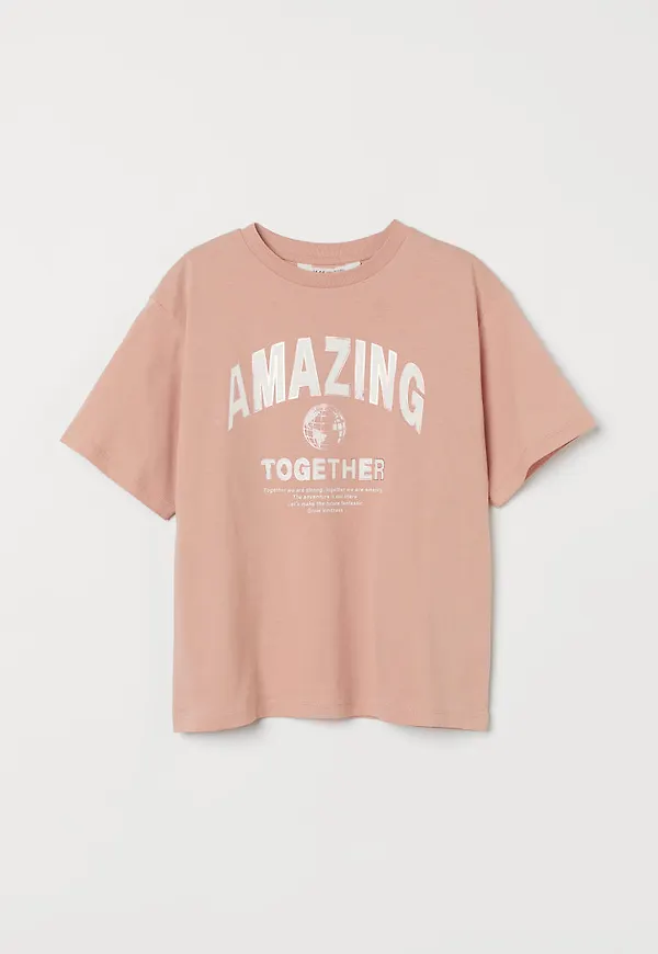 H & M - Oversized t-shirt - Orange