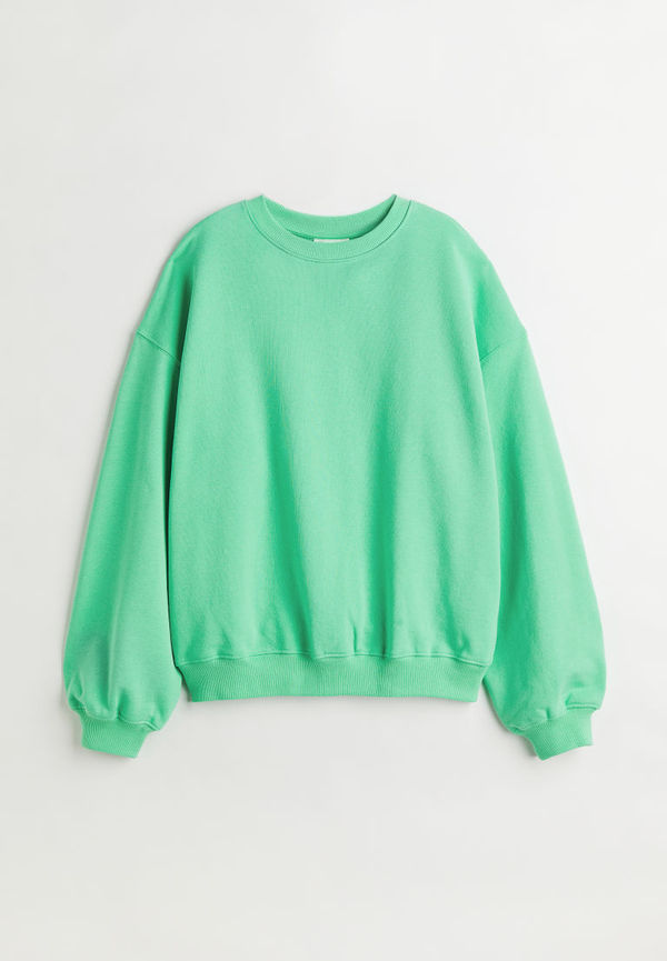 H & M - Oversized träningströja - Grön