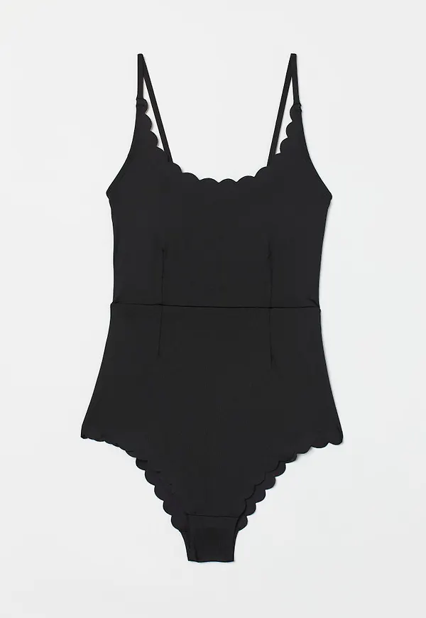 H & M - Padded-cup swimsuit - Svart
