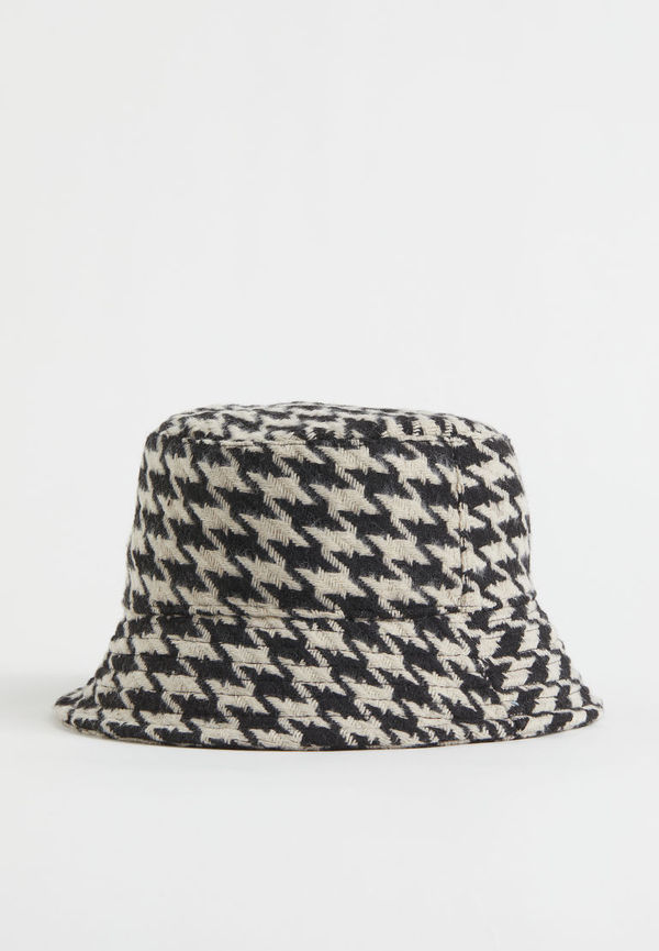 H & M - Patterned bucket hat - Svart