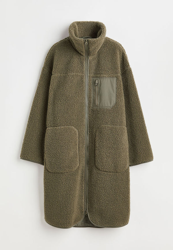 H & M - Pilejacka med hög krage - Grön