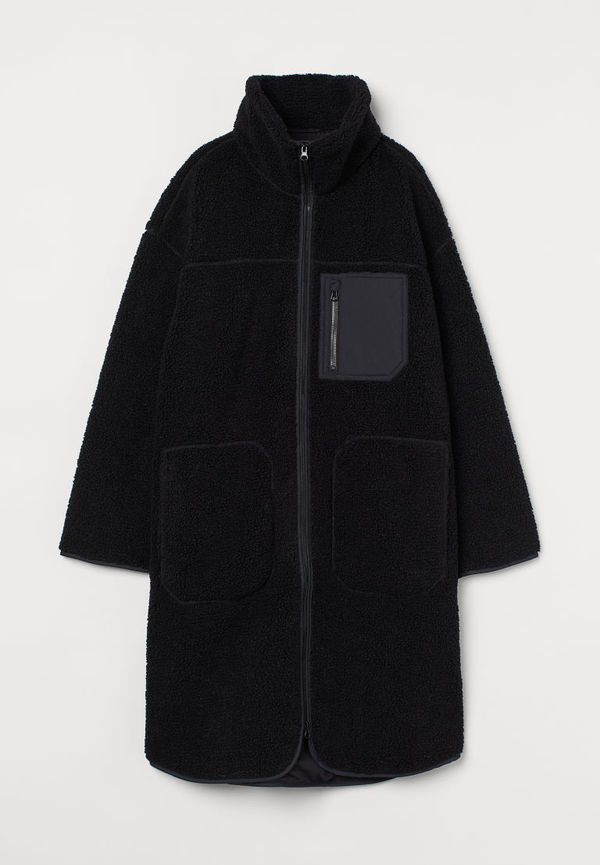 H & M - Pilejacka med hög krage - Svart
