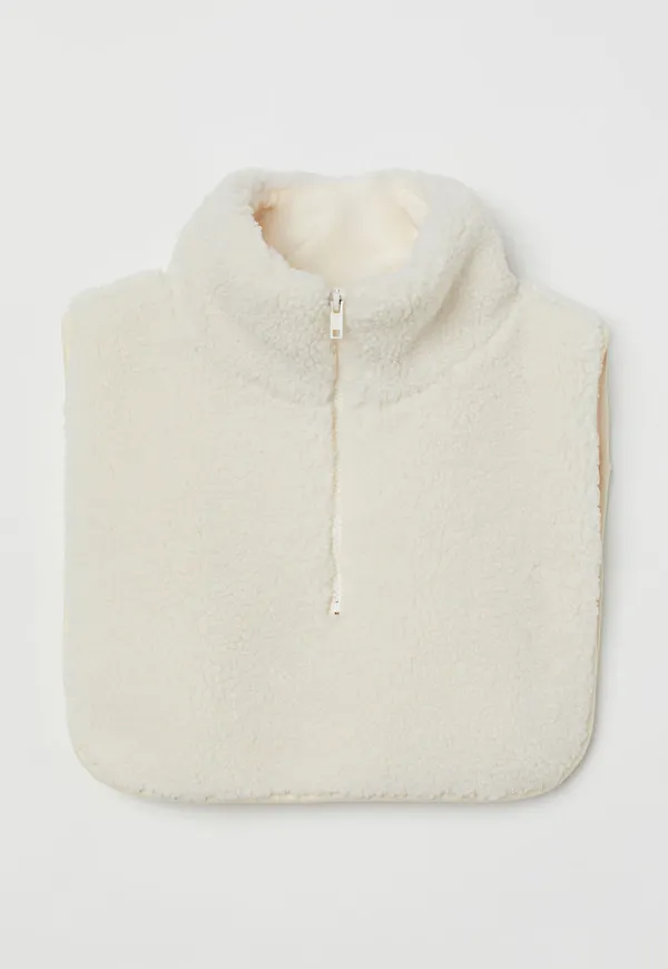 H & M - Pilekrage med dragkedja - Vit