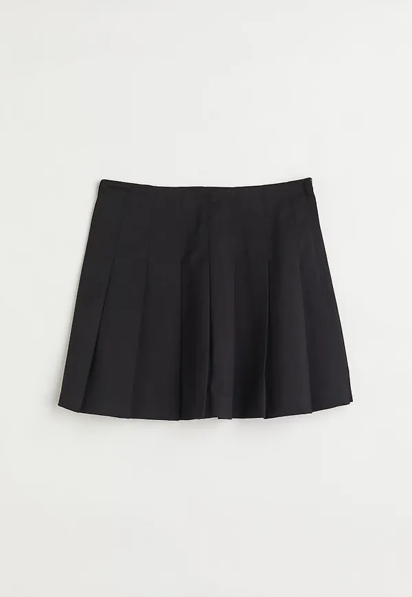 H & M - Pleated skirt - Svart