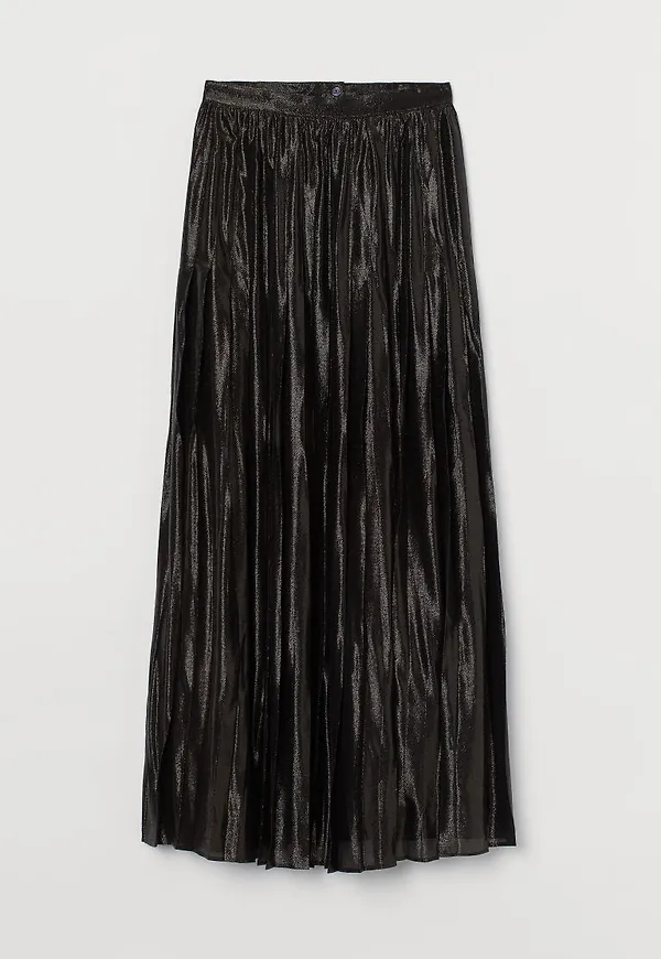 H & M - Plisserad kjol - Svart
