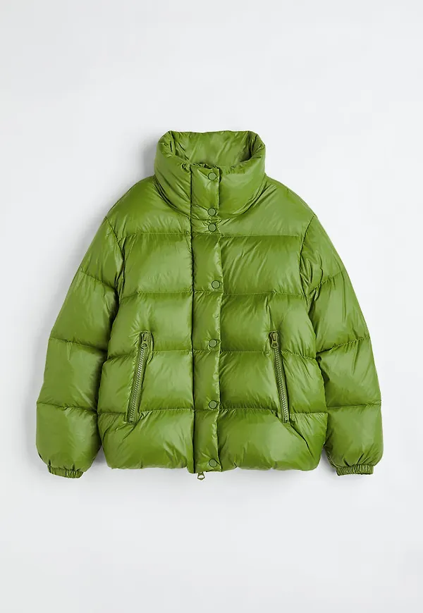 H & M - Pufferjacka - Grön