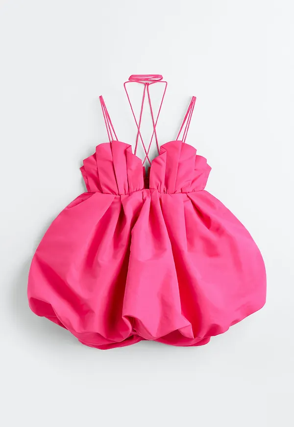 H & M - Puffklänning - Rosa