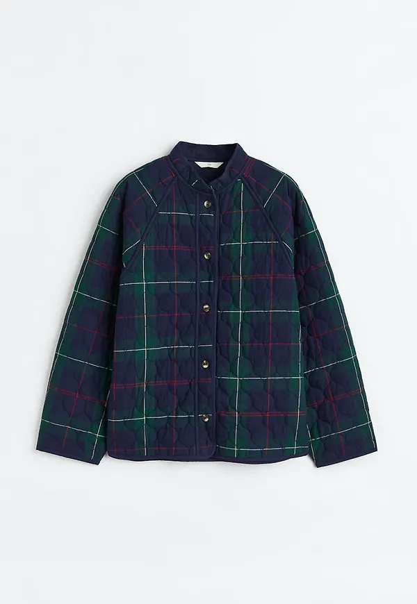H & M - Quiltad jacka - Grön