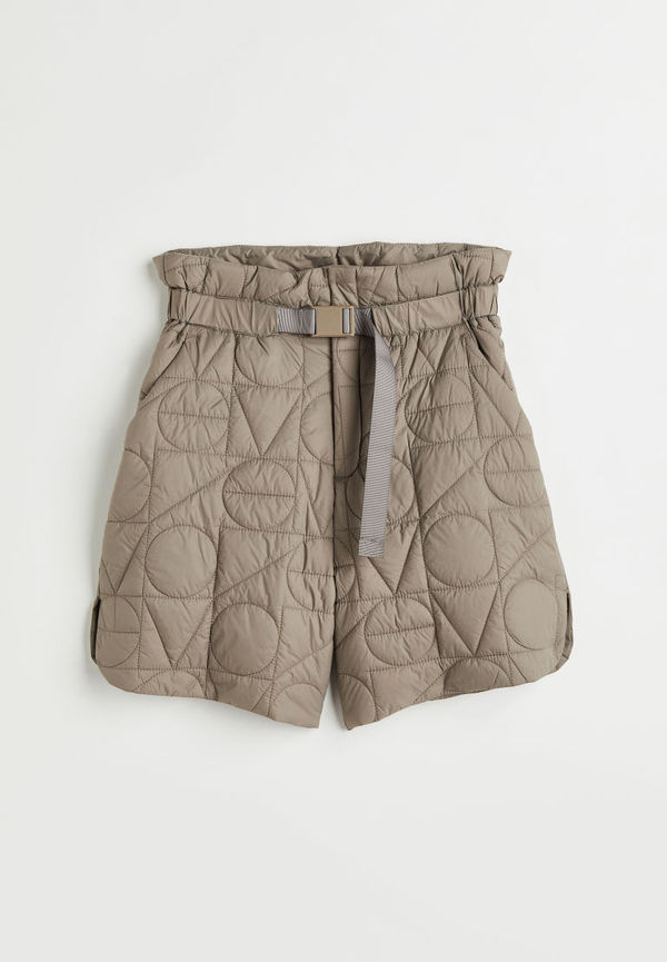 H & M - Quiltade outdoorshorts - Beige