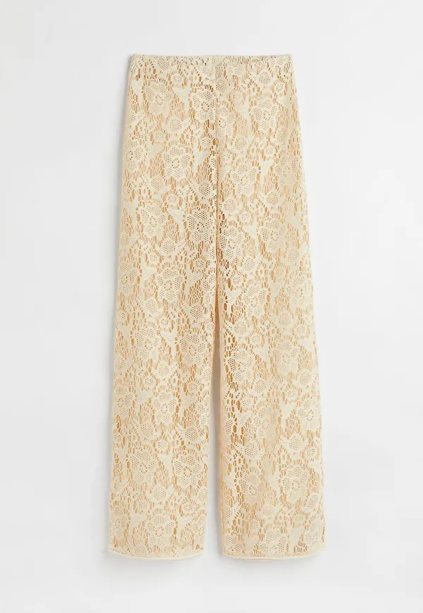 H & M - Rak spetsbyxa - Beige