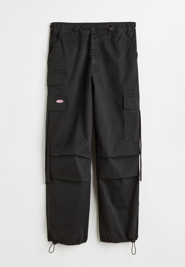 H & M - Rheo Black Cargo Pants - Svart