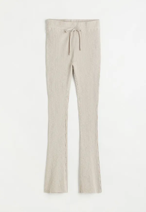 H & M - Ribbad bomullsbyxa - Brun