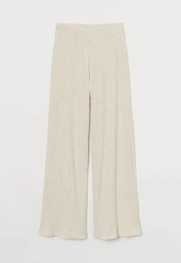 H & M - Ribbad byxa - Beige