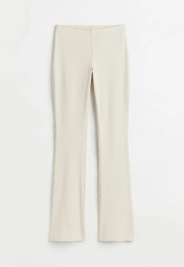 H & M - Ribbad jazzbyxa - Beige