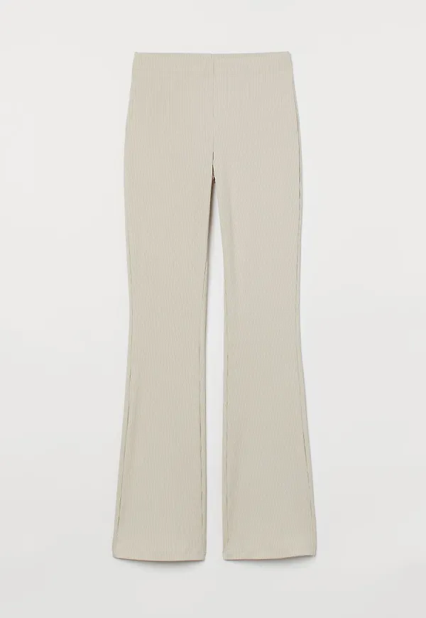 H & M - Ribbad jazzbyxa - Beige