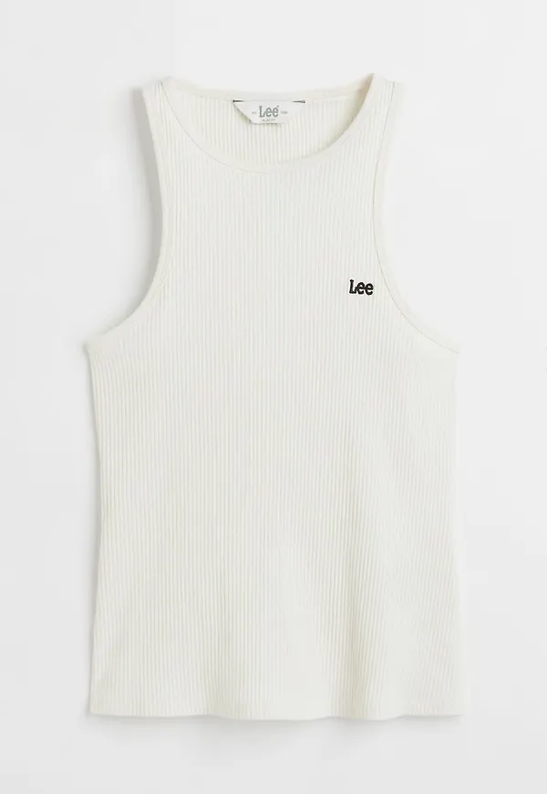 H & M - Ribbad Tank - Vit