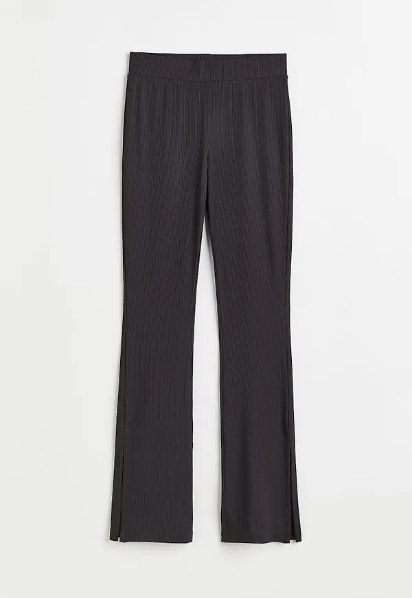 H & M - Ribbade leggings - Svart