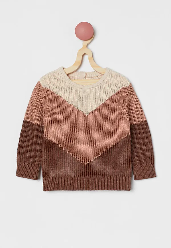 H & M - Ribbstickad tröja - Beige
