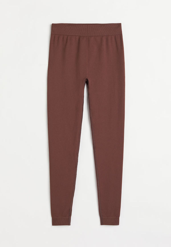 H & M - Seamless sports tights - Brun