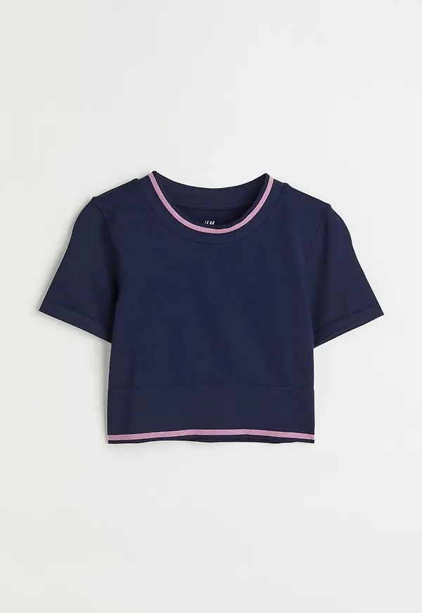 H & M - Seamless träningstopp - Blå