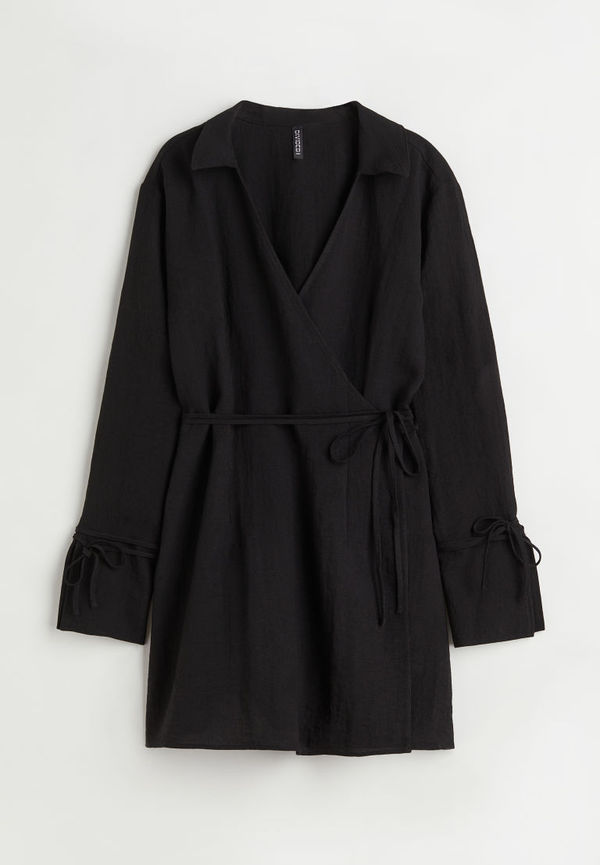 H & M - Short shirt dress - Svart