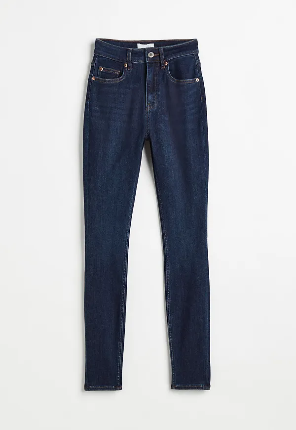 H & M - Skinny High Ankle Jeans - Blå