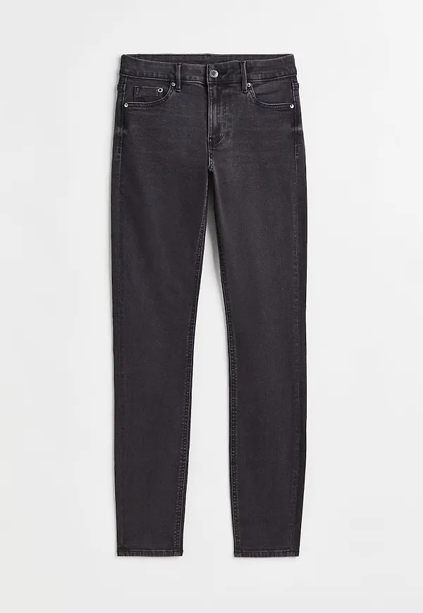 H & M - Skinny Regular Jeans - Svart