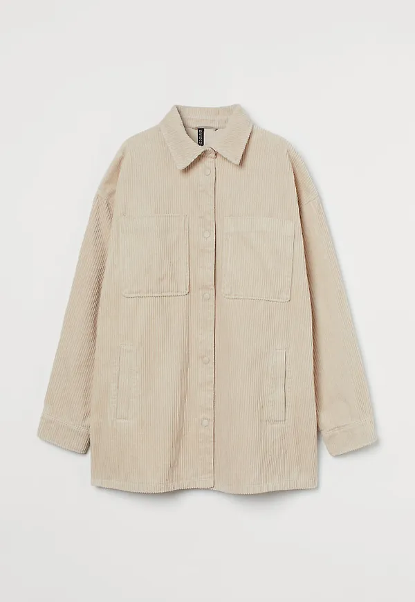 H & M - Skjortjacka - Beige