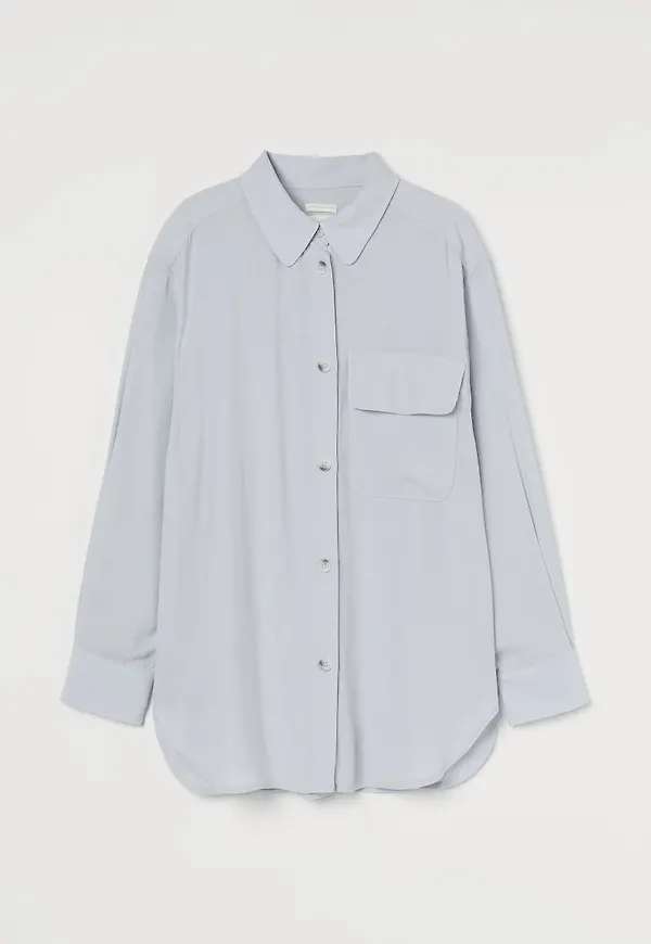 H & M - Skjortjacka - Blå