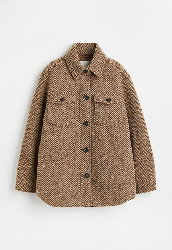 H & M - Skjortjacka - Brun