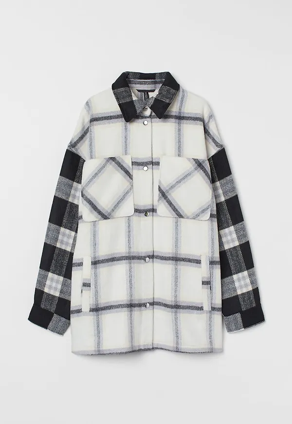 H & M - Skjortjacka - Vit