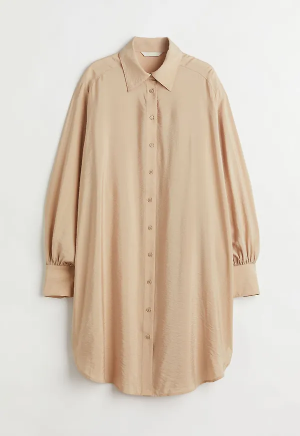 H & M - Skjortklänning - Beige