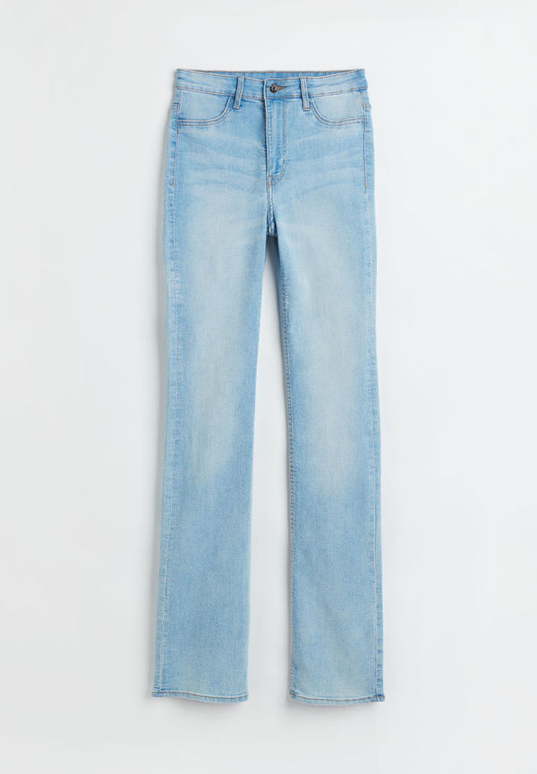 H & M - Slim Bootcut High Jeans - Blå