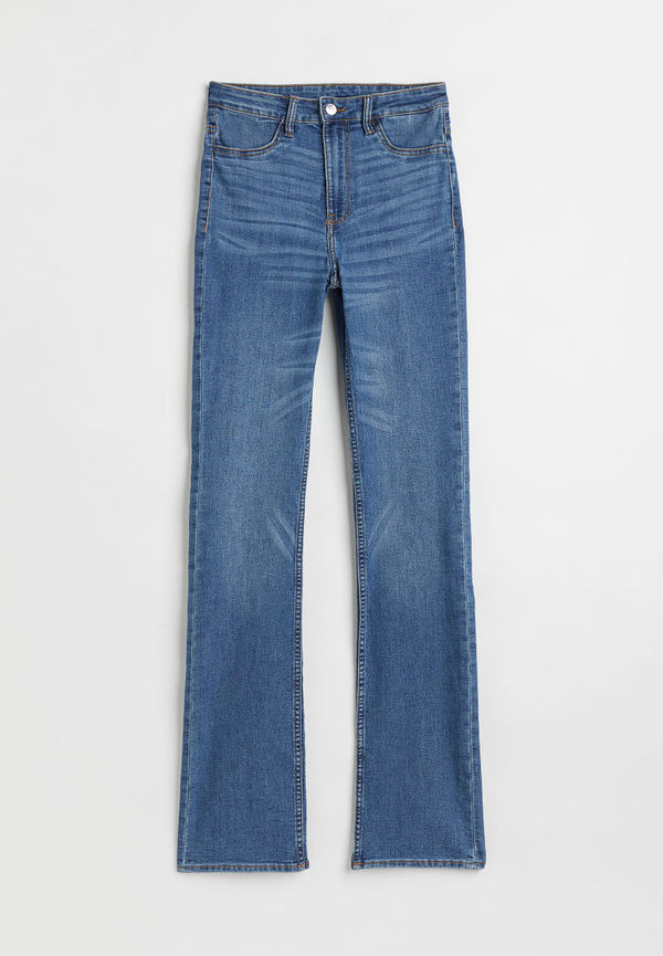 H & M - Slim Bootcut High Jeans - Blå