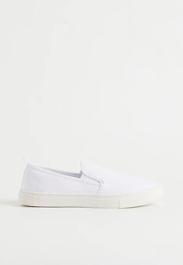 H & M - Slip on-sneakers - Vit
