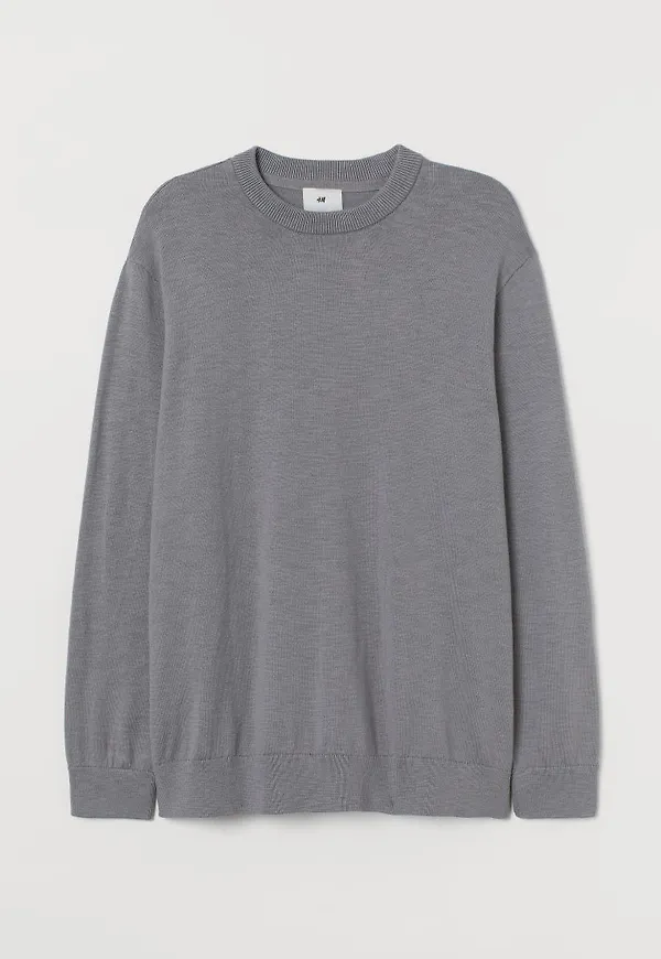H & M - Slubstickad tröja - Grå