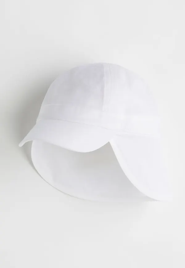 H & M - Solkeps i bomull - Vit