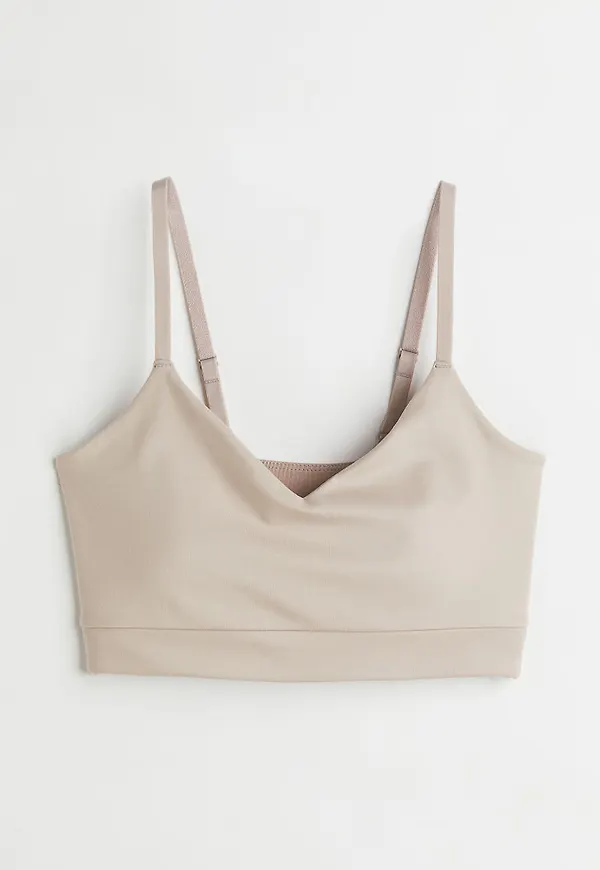 H & M - Sport-bh Super Soft Light support - Brun