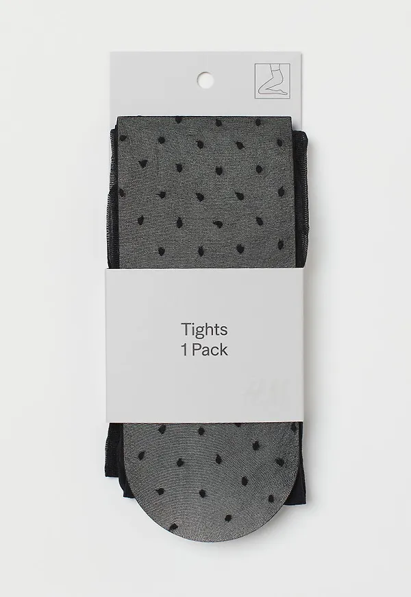 H & M - Spotted tights - Svart