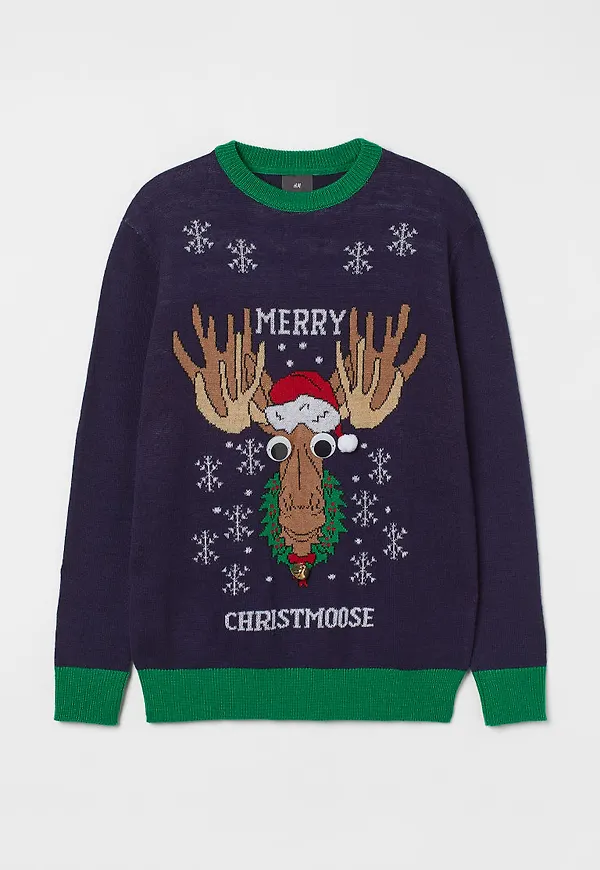H & M - Stickad tröja - Blå