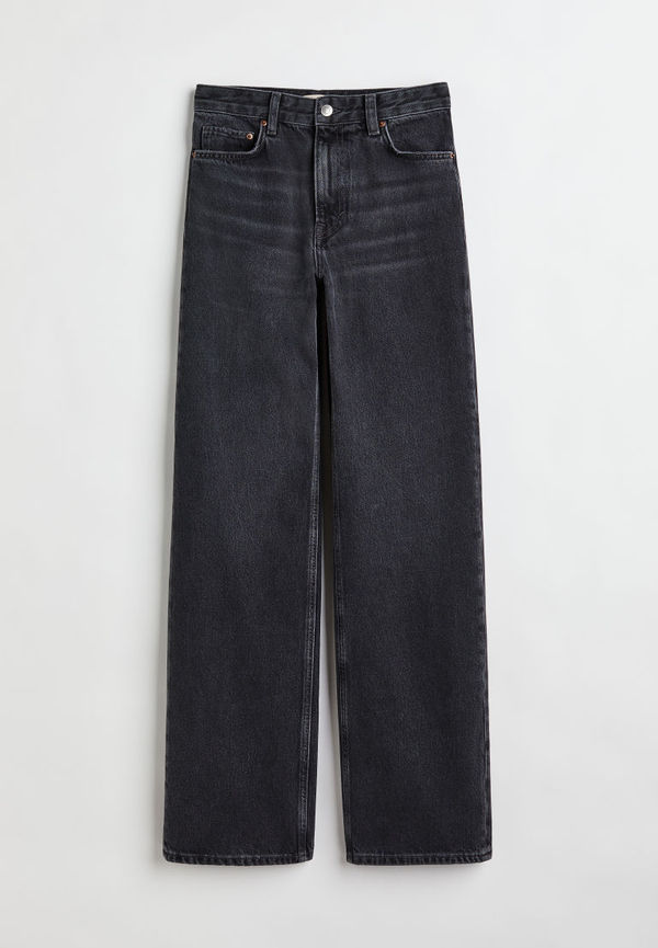 H & M - Straight Regular Jeans - Grå