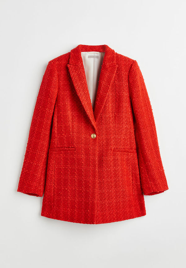 H & M - Strukturvävd kavaj - Orange