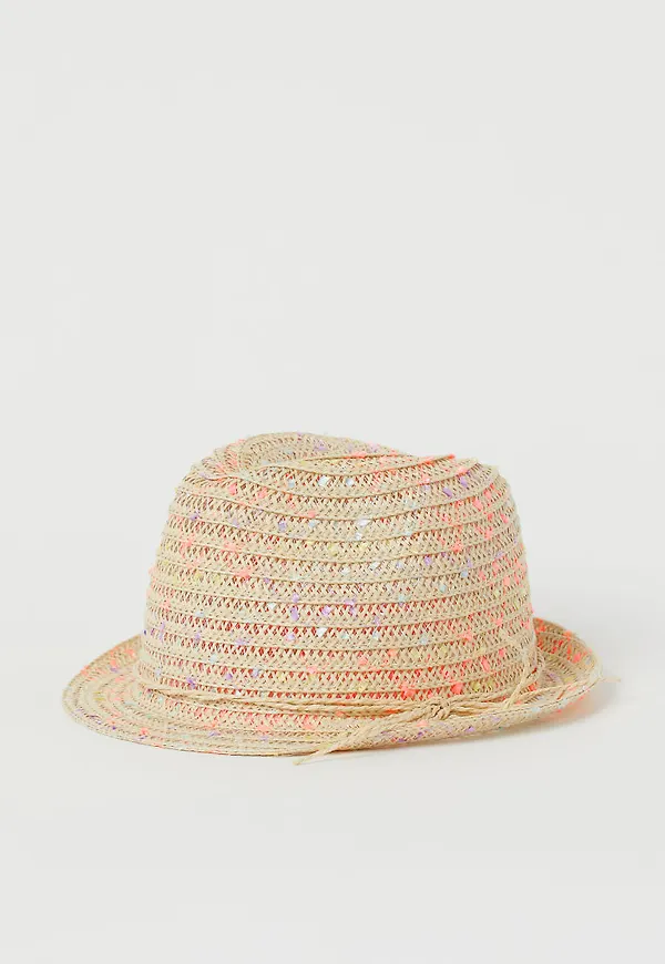 H & M - Stråhatt - Rosa