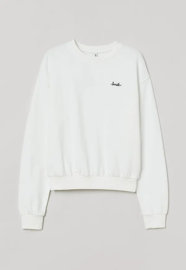 H & M - Sweatshirt - Vit