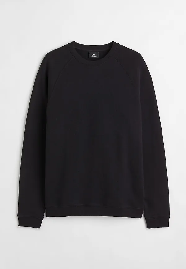 H & M - Sweatshirt Regular Fit - Svart